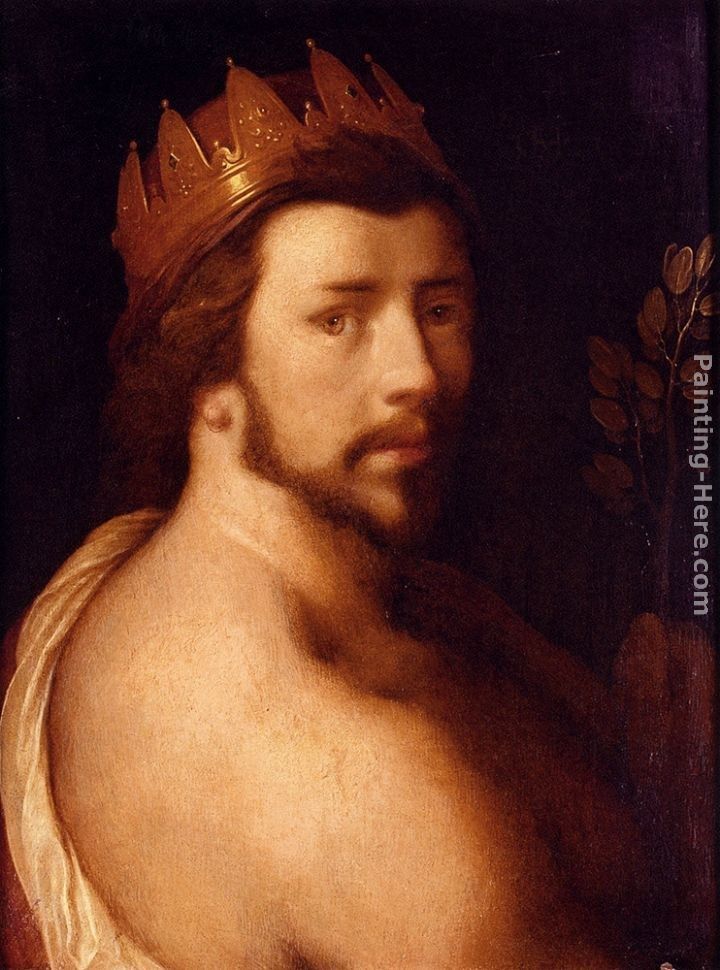 Cornelis Cornelisz Portrait Of A Man As Apollo, Possibly A Self-Portrait
